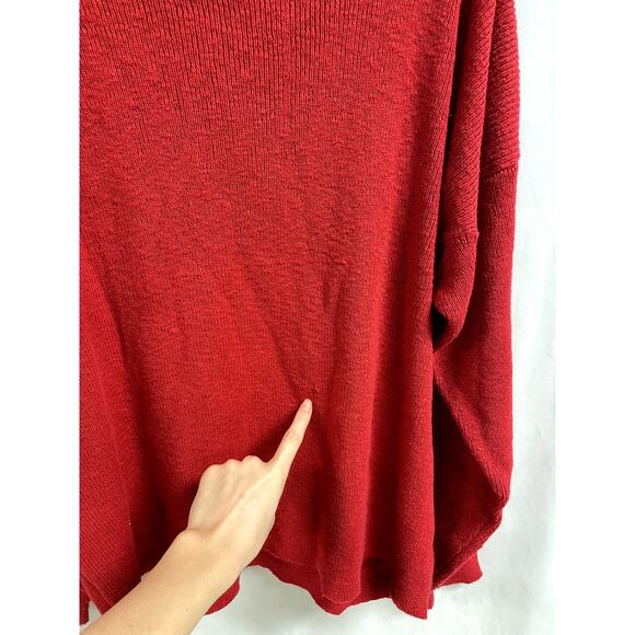 THE J PETERMAN CO NEW Merino Wool Crewneck Sweater in Marron Men's XL - Picture 7 of 11